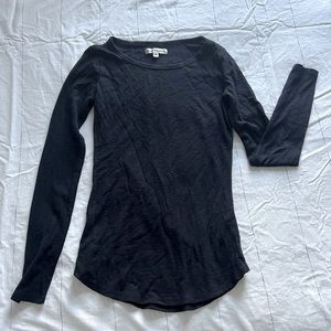 Abercrombie & Fitch Navy Blue Waffle Long Sleeve